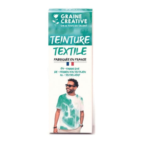 Textilfärg 100 ml slips och stanseffekt - turkosblå
