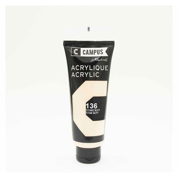 Akrylfärg 100 ml - Buff titanium yellow n°136