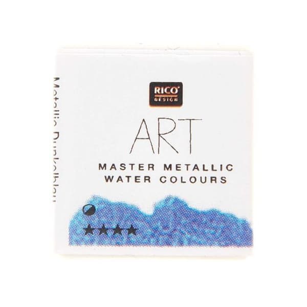 Metallic Watercolor Paint 1/2 pan - Mörkblå
