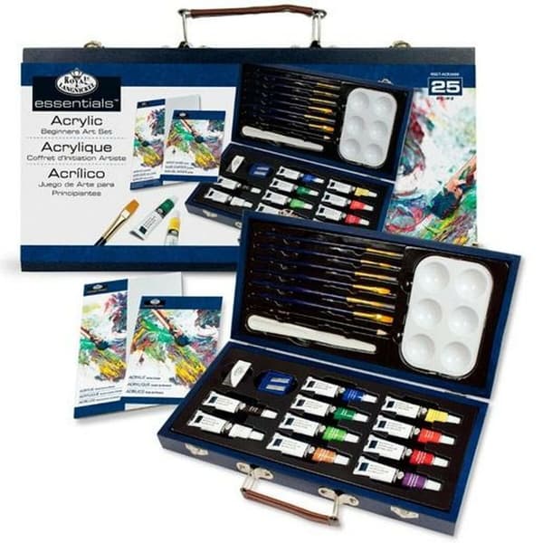 Acrylic Paint Set Royal & Langnickel 25 Dele Multifarvet