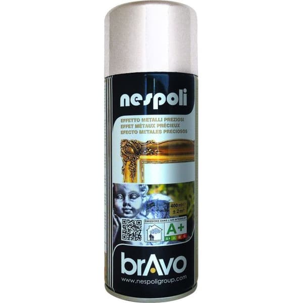 Sprayfärg professionellt silver 400 ml, NESPOLI