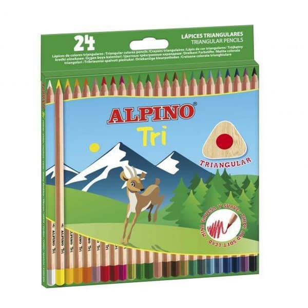 Färgpennor Alpino Tri Multicolour (6 antal)
