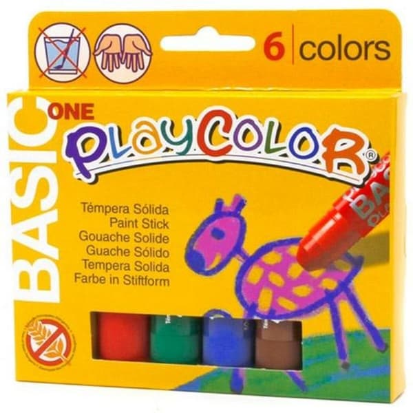 Kiinteä tempera Playcolor Basic One Monivärinen (24 osaa)