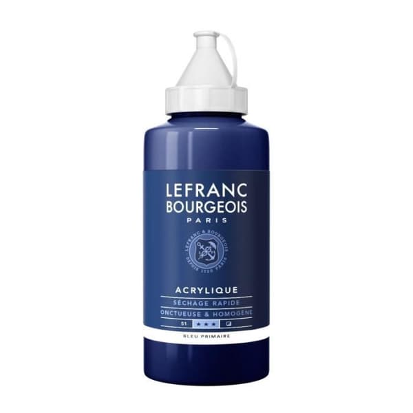 FIN AKRYLFÄRG 750ML PRIMÄR BLÅ LEFRANC BOURGEOIS