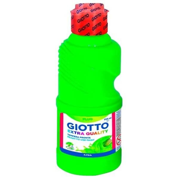 Tempera Giotto Fluo Grön 250 ml (8 antal)
