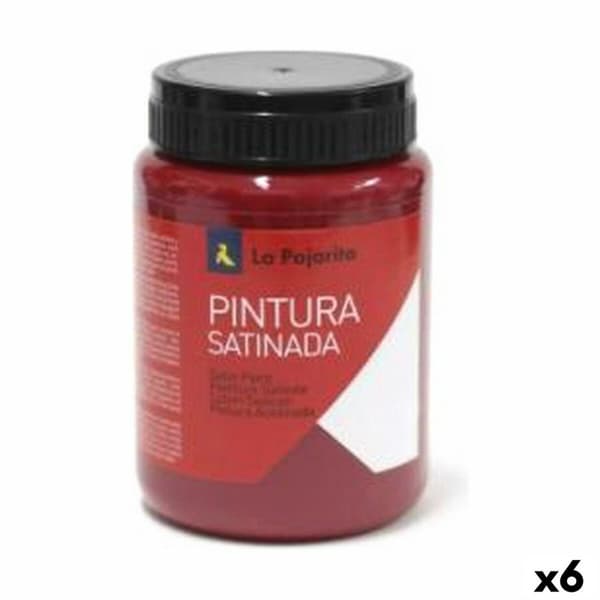 Tempera La Pajarita Carmin L-09 6 Kappaletta Punainen Satiiniviimeistely Koulu
