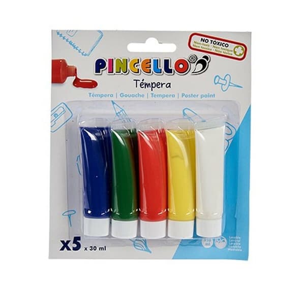 Tempera Pincello Monivärinen 30 ml (12 osaa)