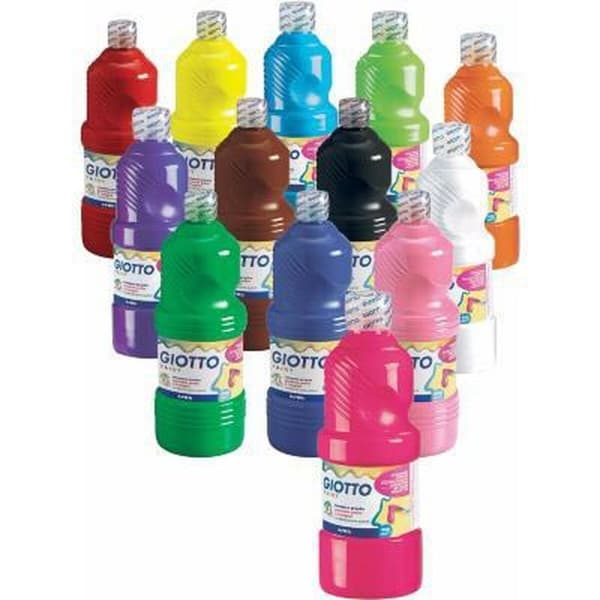 Tempera Giotto Svart 500 ml (6 antal)