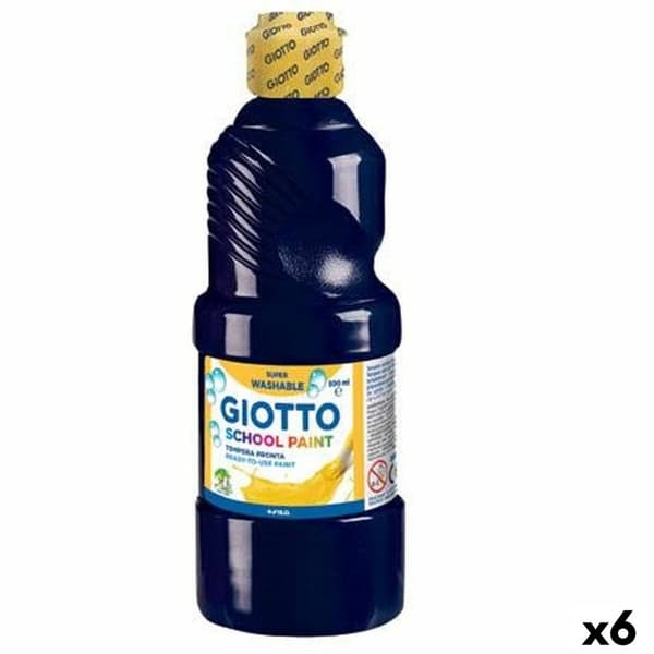 Tempera Giotto Svart 500 ml (6 antal)