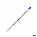 Miniatyrbillede 1 af 2: Overstregningstusch Staedtler Lumocolor Non permanent Blå (12 enheder)