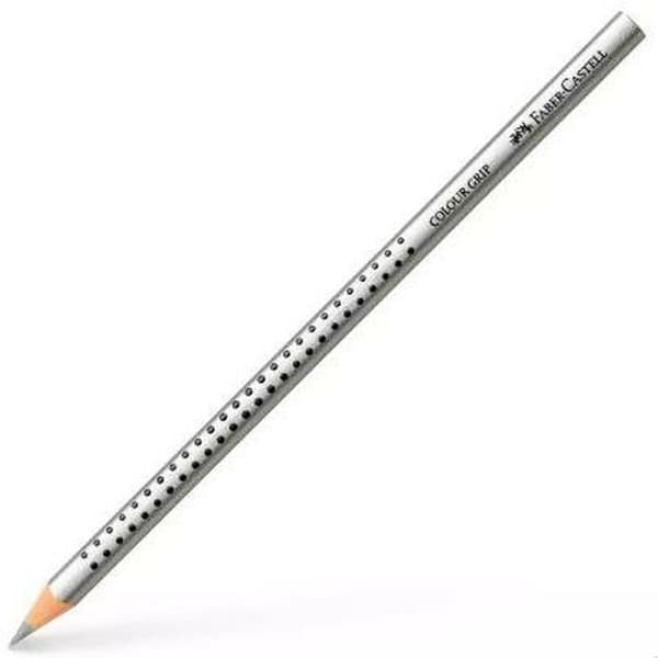 Fargeblyanter Faber-Castell Colour Grip Sølv (12 enheter)