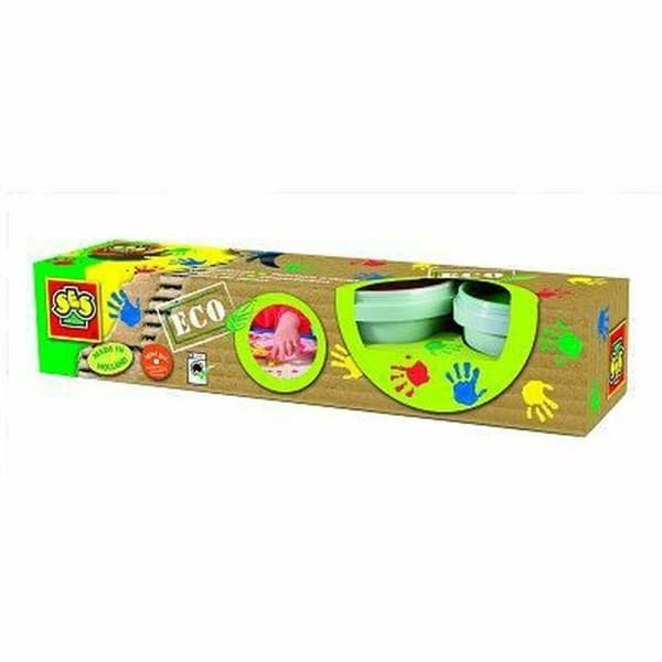 Fingermaling SES Creative Finger Painting Flerfarget 4 Deler (4 enheter)
