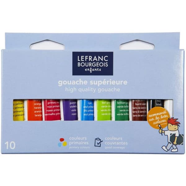Gouache i tub - Etui med 10 tuber