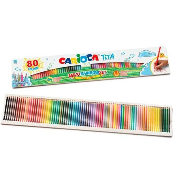 Färgpennor Carioca Tita Multicolour 80 Delar