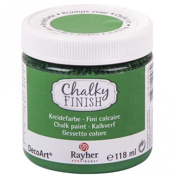Färg - Rayher - Eternal Green - 118 ml - Chalky Finish - Sammetslen effekt