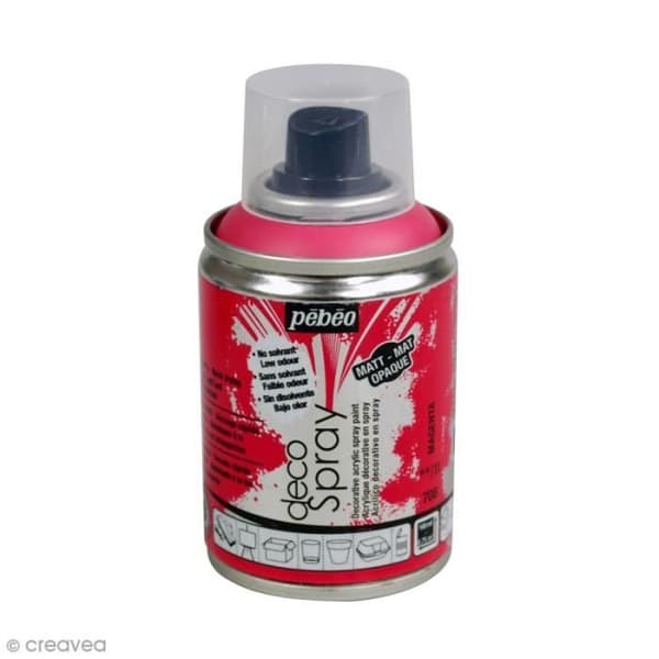 DecoSpray sprayfärg 100 ml DecoSpray hantverksfärg: Färg: MagentaMängd: 100 ml (täcker en