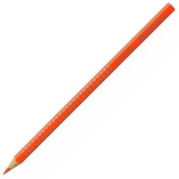 Färgpennor Faber-Castell Colour Grip Mörk Orange (12 antal)