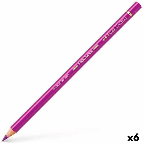 Farveblyanter Faber-Castell Polychromos Højrød 6 Dele