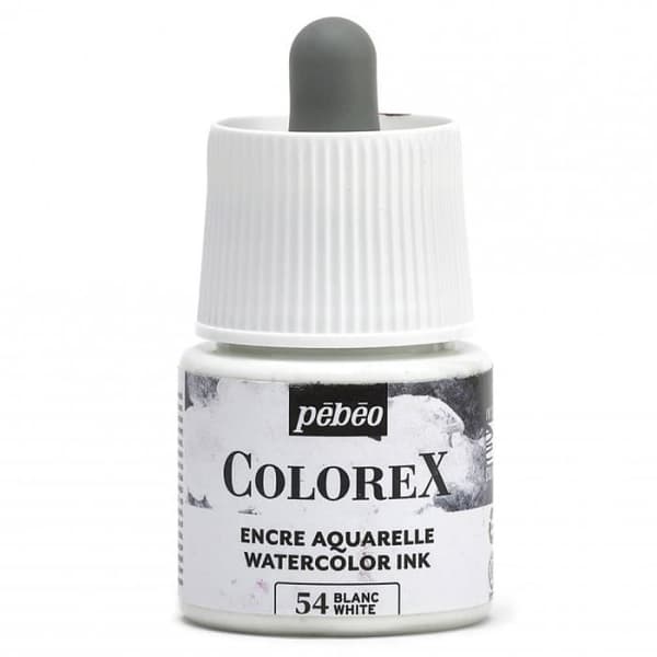 Akvarellfärg - PEBEO - Colorex - 45 ml - Vit Färg - Blandat