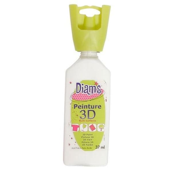 Flerytor 3D-färg 74 ml - Blank vit