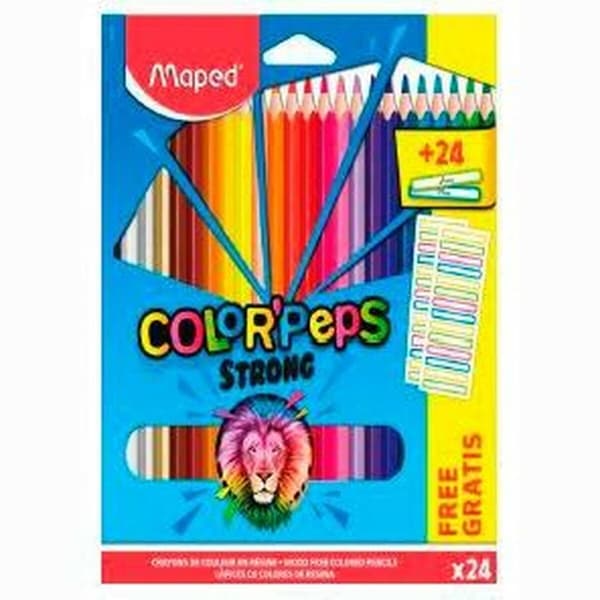 Farveblyanter Maped Color' Peps Multifarvet 24 Dele (12 enheder)