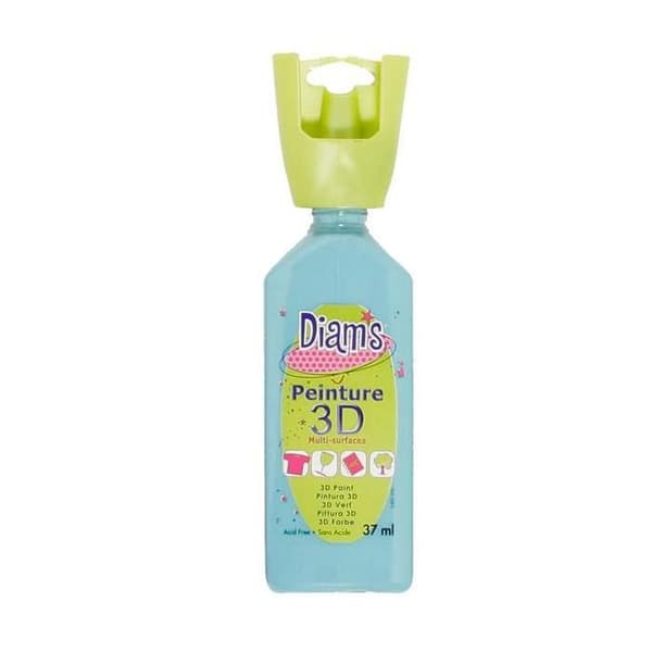 Målning Diam's 3D 37 ml Glänsande Turkos