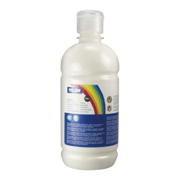 Gouachefärg - Ej specificerad - 500ml - Vit färg - Utmärkt viskositet - Snabb torktid
