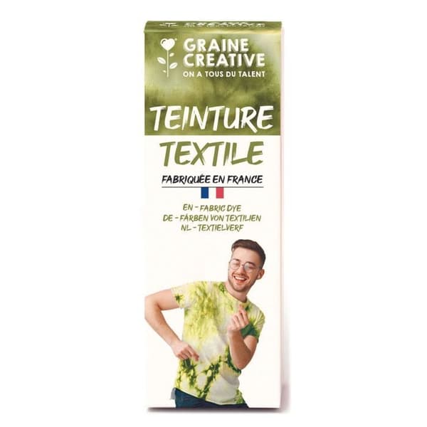 Textilfärg 100 ml slips- och stanseffekt - khakigrön