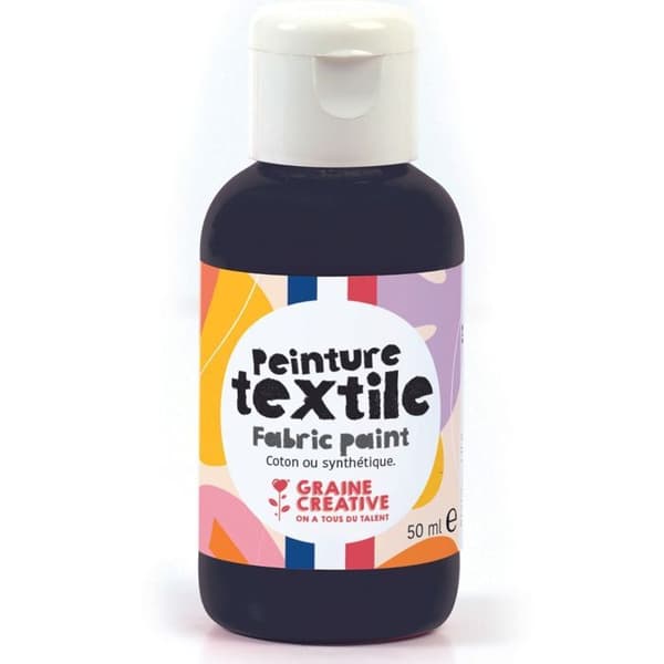 Textilfärg 50 ml - svart