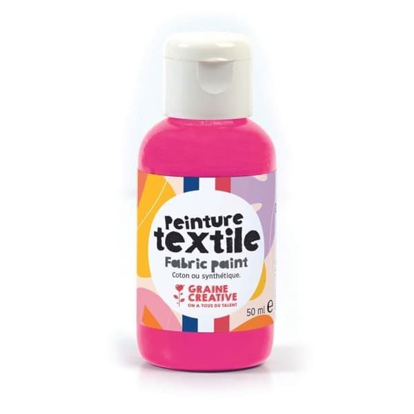 Textilfärg 50 ml - neonrosa
