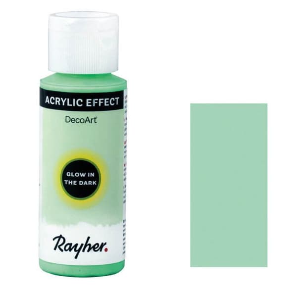 Fosforescerande fluorescerande akrylfärg 59 ml - grön