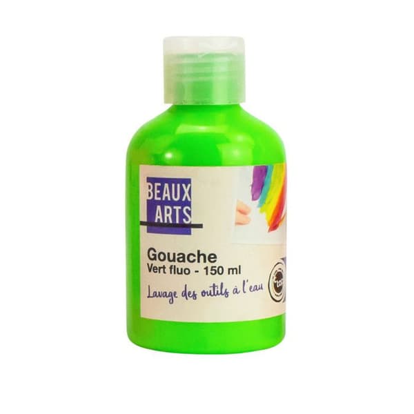 Gouache för barn Grön fluo 150ml