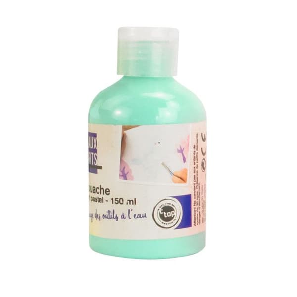 Gouache för barn - Ej specificerad - Pastellgrön - 150 ml - Tvättbara färger - Tvättbara verktyg med vatten