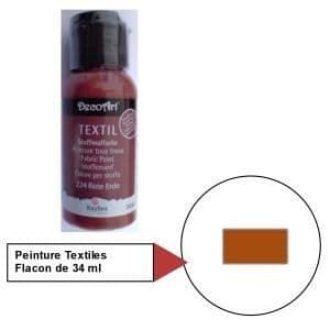 Textilfärg Röd jord 34ml