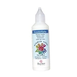 Färg för fönster - Rayher - Fönsterfärg - 80ml - Transparent - Återplaceringbar
