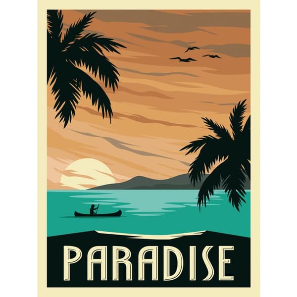 Måla efter nummer Paradise 30 x 40 cm