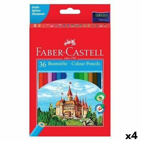 Färgpennor Faber-Castell Multicolour 4 Delar