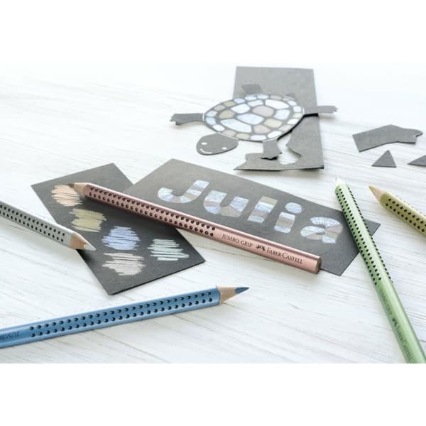 Färgpennor Faber-Castell Grön metallic (12 antal)