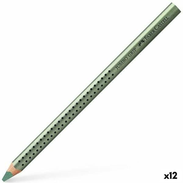Färgpennor Faber-Castell Grön metallic (12 antal)