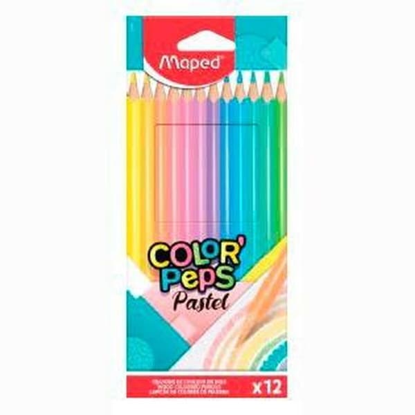 Färgpennor Maped Color' Peps Multicolour 12 Delar (12 antal)