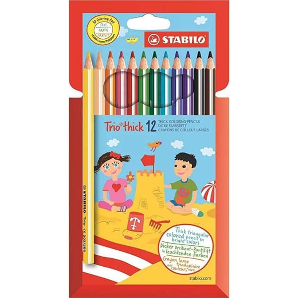 Farveblyanter Stabilo Trio Tick Multifarvet (6 enheder)