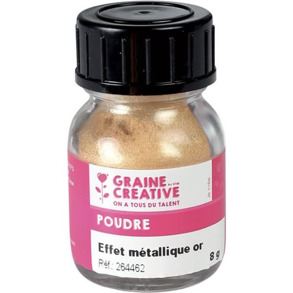 Puder med metallisk effekt Guld