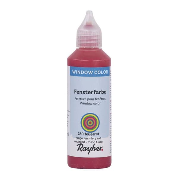 Windows Color - Brandröd - 80 ml flaska - Rayher
