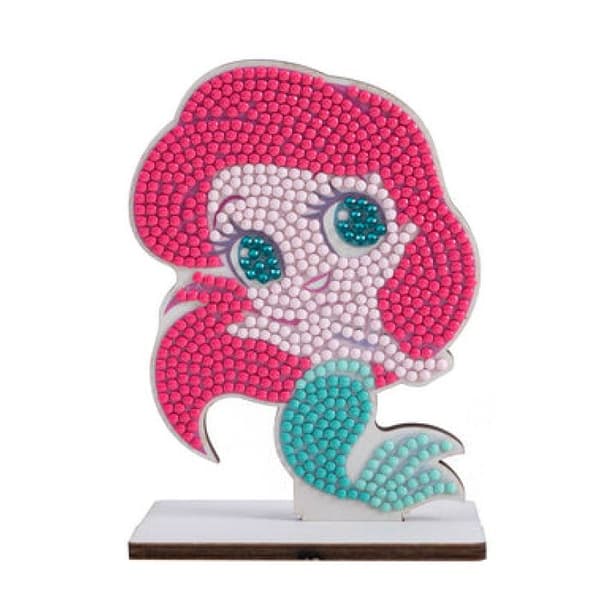 Akrylmålning - Crystal Art - Buddy - 8x11cm - Lilla sjöjungfrun - Barn