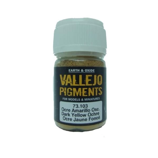 VAL73103 - Vallejo Pigment - Mörkgul Ockra - Plastmodellfärger