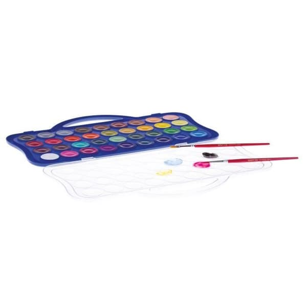 GIOTTO Box med 36 Gouache Pastilles + Borste - 30 mm
