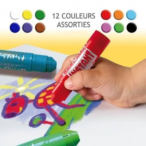 Solid Gouache Paint Sticks 10g - Playcolor Basic One - 12 olika färger - 10731