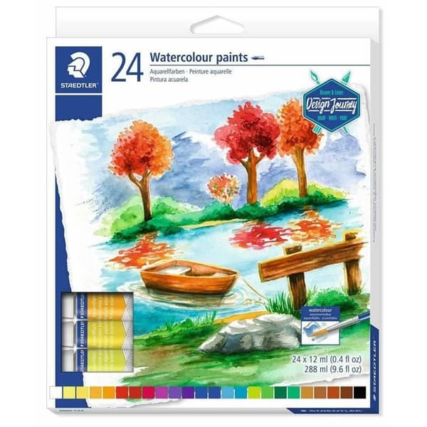 STAEDTLER® - Set med 24 pigmenterade akvareller