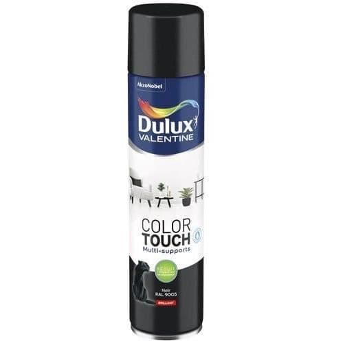 GENERIQUE - Aérosol Color Touch glänsande svart 600ml - DULUX VALENTINE