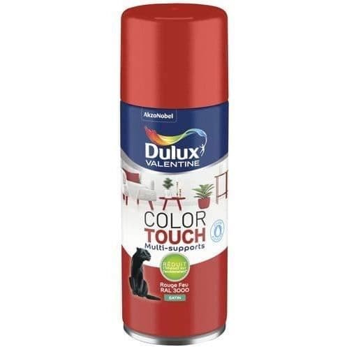 GENERISK - Aérosol Color Touch satin röd eld 400ml - DULUX VALENTINE